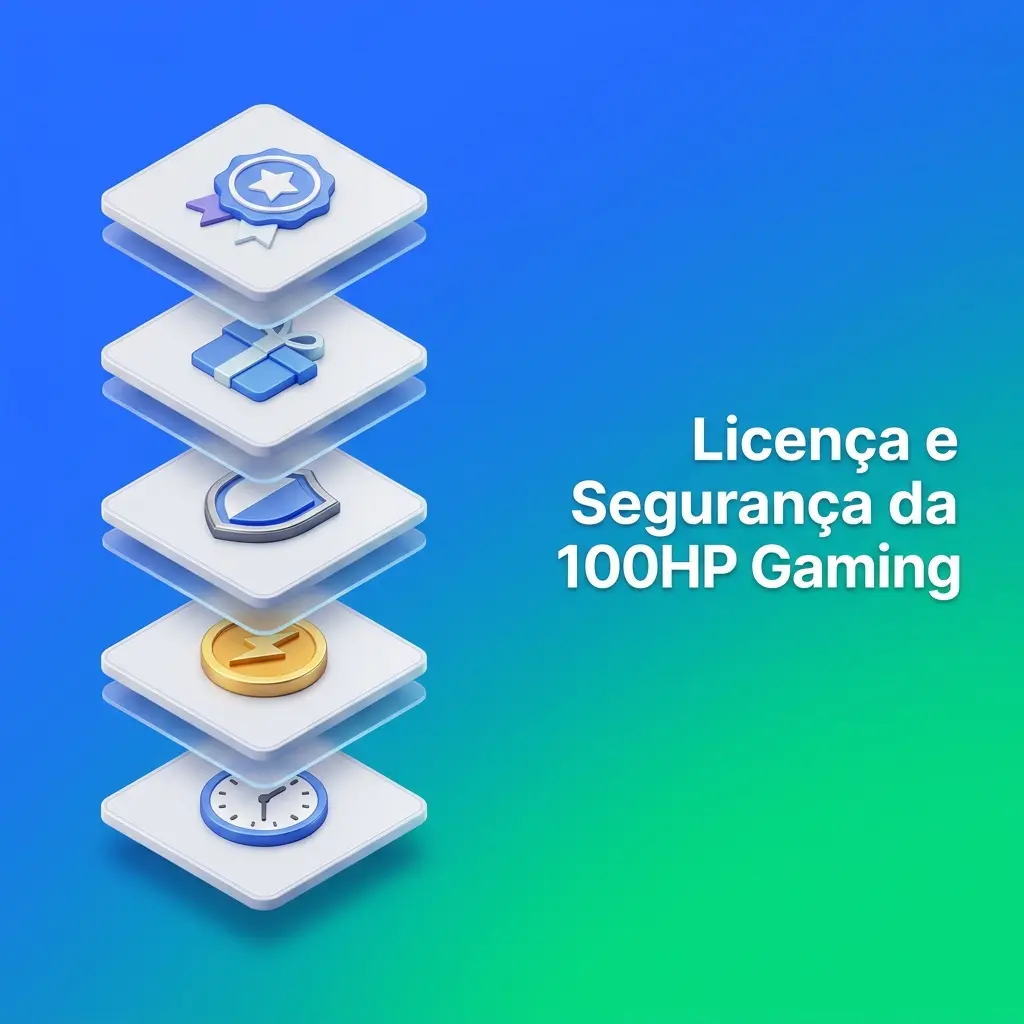 Licença Curaçao eGaming e segurança RNG certificado da 100HP Gaming para jogadores brasileiros